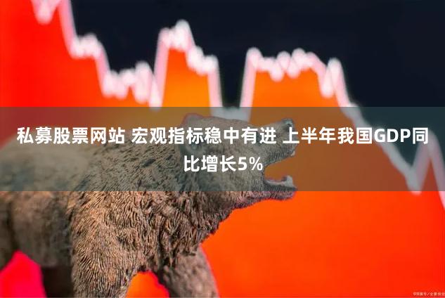 私募股票网站 宏观指标稳中有进 上半年我国GDP同比增长5%