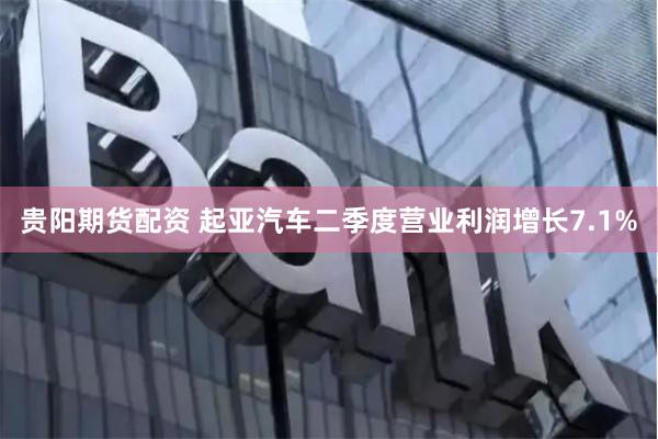 贵阳期货配资 起亚汽车二季度营业利润增长7.1%