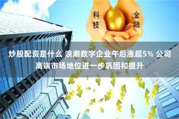 炒股配资是什么 浪潮数字企业午后涨超5% 公司高端市场地位进一步巩固和提升